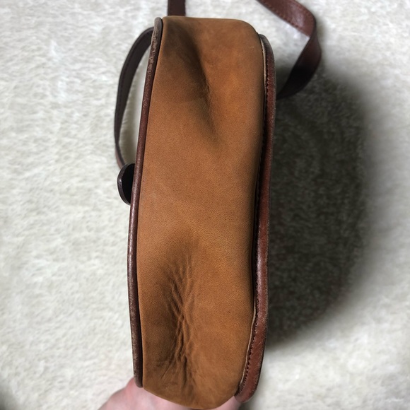 Cesti Tan Suede and Leather Crossbody Bag - Picture 5 of 8